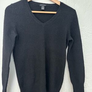 Black V-Neck Sweater